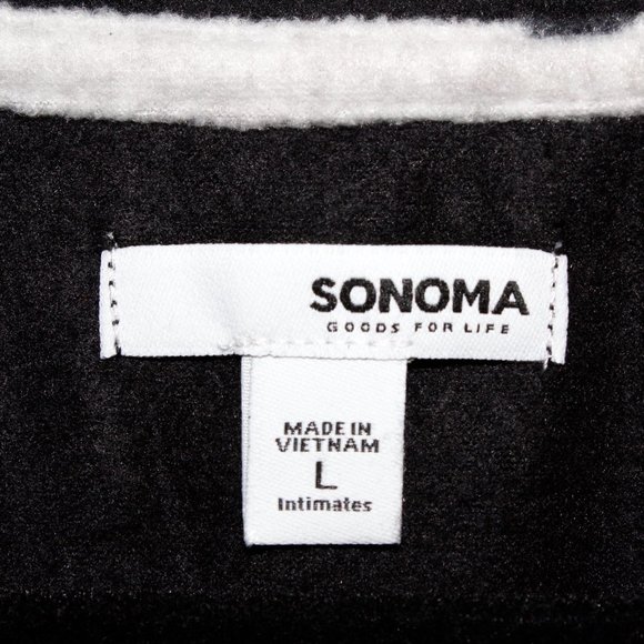 Sonoma Fuzzy Long Sleeve Penguin Print Two-Piece Pajama Set - Picture 9 of 16